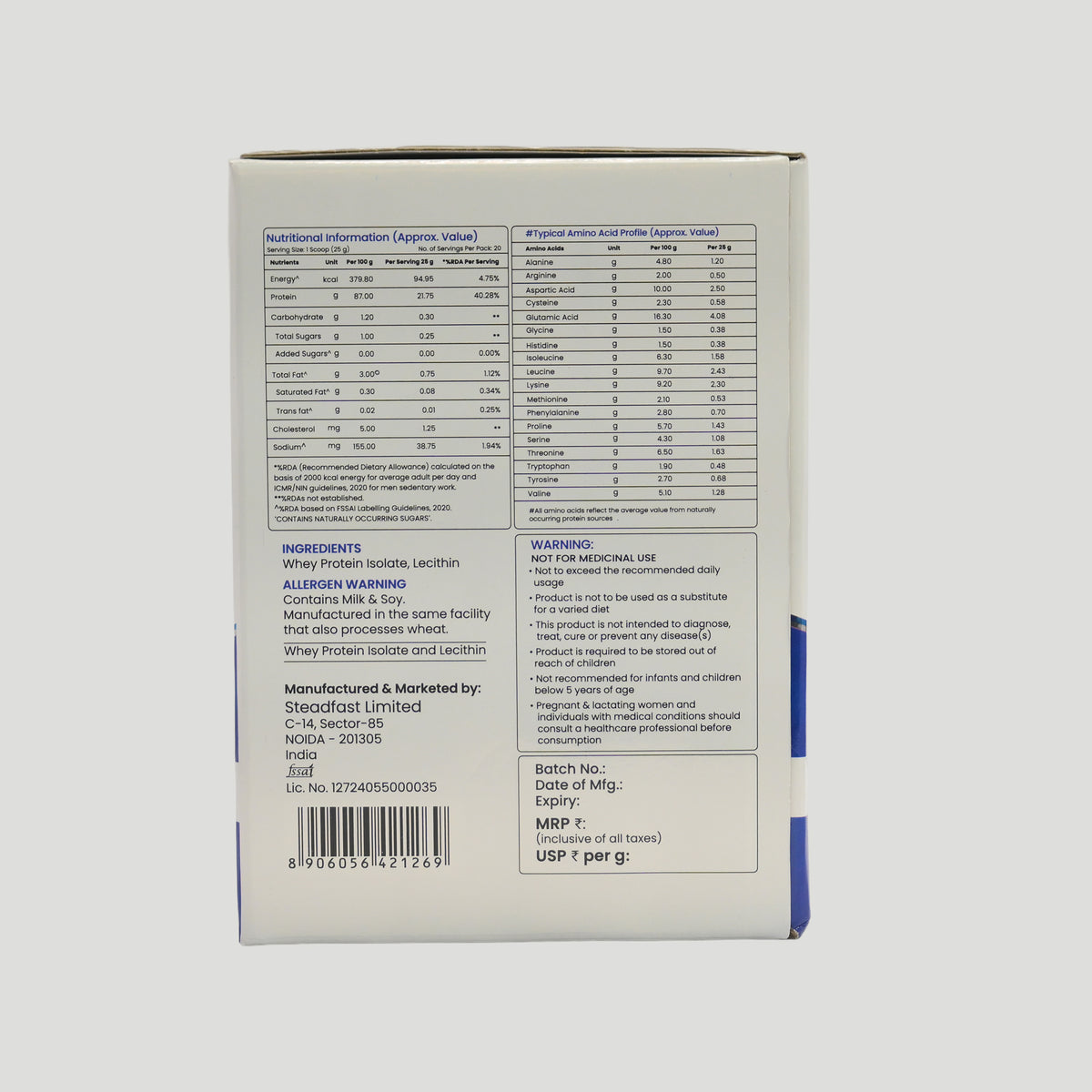SteadSure Isolate  Nutritional